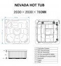 NEVADA 2 PLUG & PLAY HOT TUB