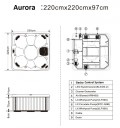 AURORA 2 - 7 PERSON HOT TUB