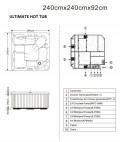 ULTIMATE 7 PERSON HOT TUB REDUCED UNTIL 30TH 